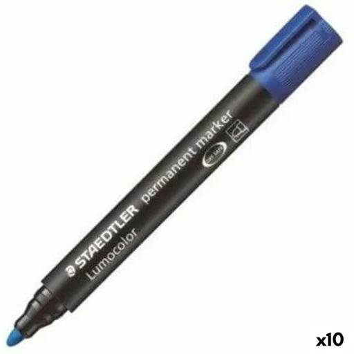 Rotulador Permanente Staedtler Lumocolor 352-3 Azul (10 Unidades)