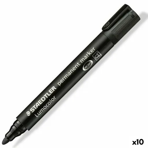 Rotulador Permanente Staedtler Lumocolor 352-9 Preto (10 Unidades)