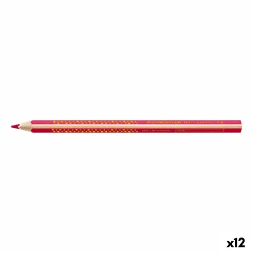 Lápis de Cores Staedtler Jumbo Noris Cor de Rosa (12 Unidades)