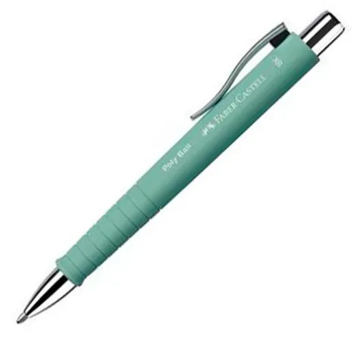 Caneta Faber-Castell Poly Ball XB Verde (5 Unidades)