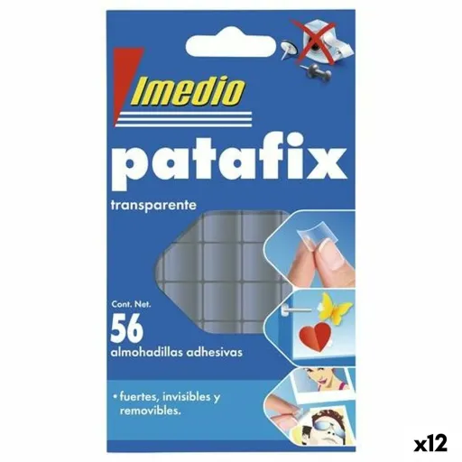 Adesivos Imedio Patafix Dupla Face Transparente (12 Unidades)