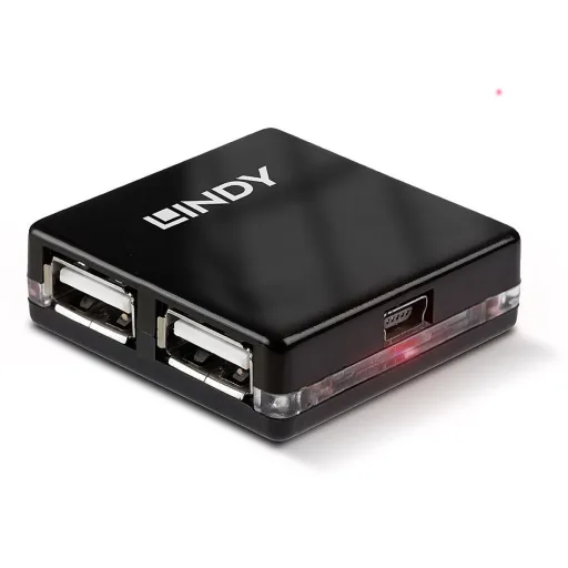 Hub USB LINDY 42742 Preto