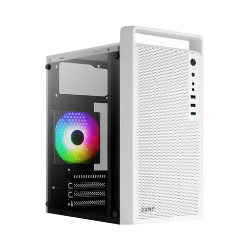 Caixa Semitorre ATX Aerocool PGS CS-109-G-WT-v1 FRGB Branco