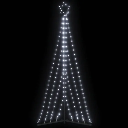 LED Árvore de Natal 339 LEDs Branco Frio 182 cm