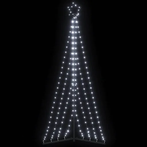 Iluminação p/ Árvore de Natal 339 Luzes LED 180 cm Branco Frio