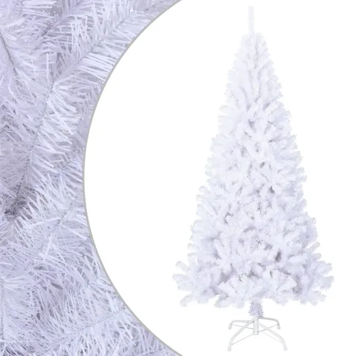 Árvore de Natal Artificial com Ramos Grossos 240 cm PVC Branco