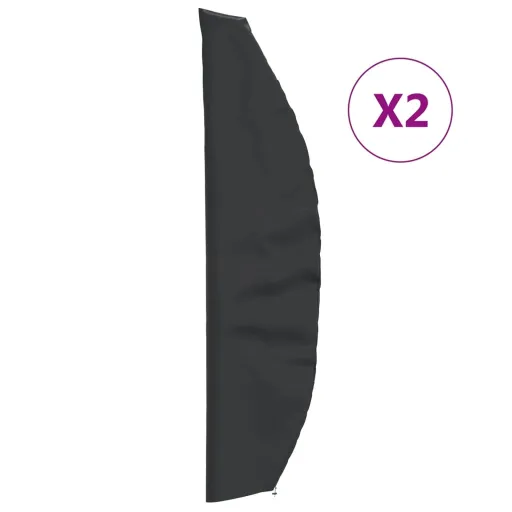 Capas p/ Guarda-Sol de Jardim   280x30/81/45 cm Oxford 420D (2 pcs)