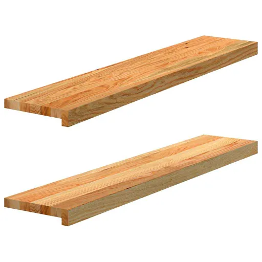 Soleiras da Janela   100x20x2 cm Carvalho Castanho-Claro (2 pcs)