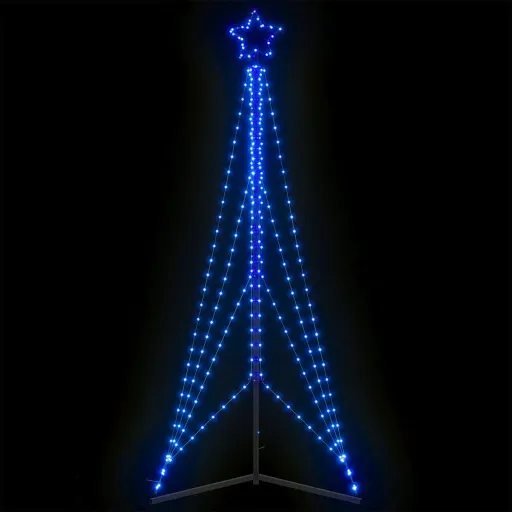 Iluminação p/ Árvore de Natal 483 Luzes LED 240 cm Azul