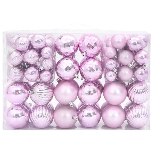 Enfeites de Natal   Ø3/4/6 cm Rosa (100 pcs)