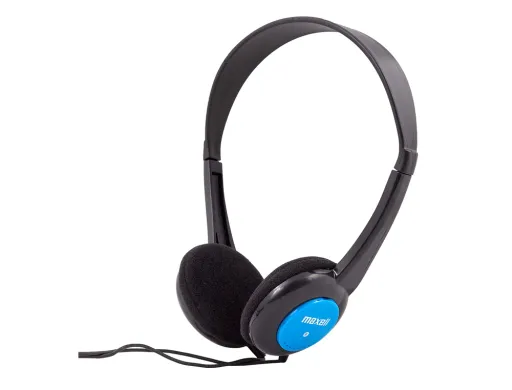 Auriculares Maxell Infantil Diadema Jack 3,5 mm Comprimento Cabo 1,2 mt Cor Azul