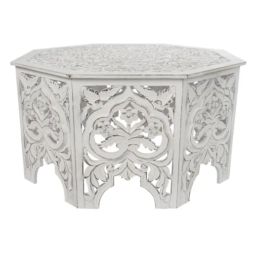 Mesa de Centro DKD Home Decor Madeira MDF 84 x 84 x 46 cm