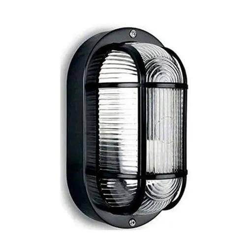 Luz de Parede EDM 34351 Tarragona Preto Plástico 40 W E27