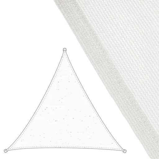 Toldos de Vela Toldo 3,5 x 3,5 m Branco Polietileno 350 x 350 x 0,5 cm