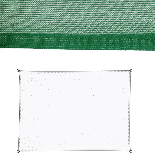 Toldos de Vela Toldo Verde Polietileno 300 x 400 x 0,5 cm