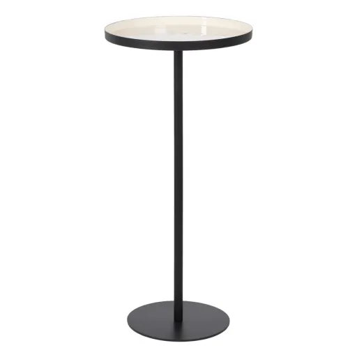 Mesa de Apoio 40 x 40 x 85 cm Preto Creme Ferro