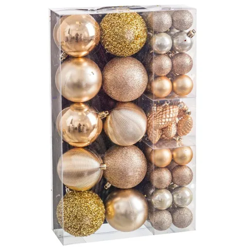 Bolas de Natal Dourado (50 Unidades)