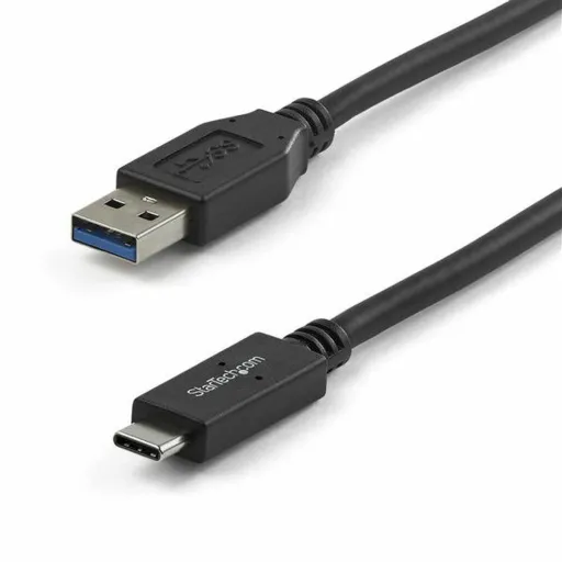 Cabo USB A para USB C Startech USB31AC1M            Preto