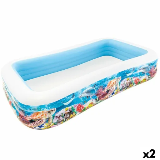 Piscina Insuflável para Crianças Intex Tropical 1020 L 305 x 56 x 183 cm (2 Unidades)