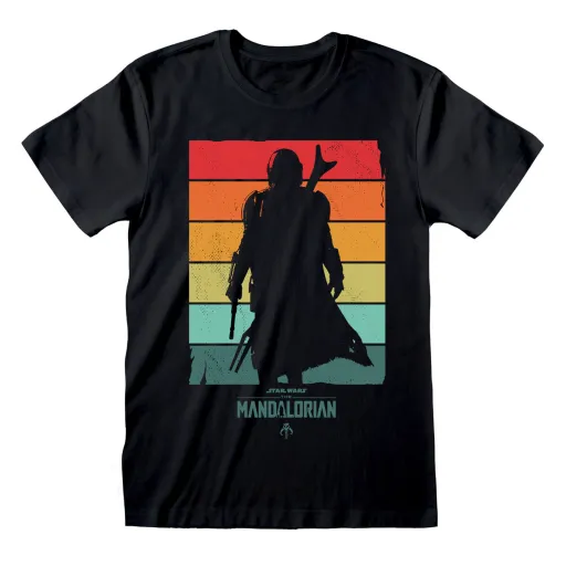 Camisola de Manga Curta The Mandalorian Spectrum Preto Unissexo