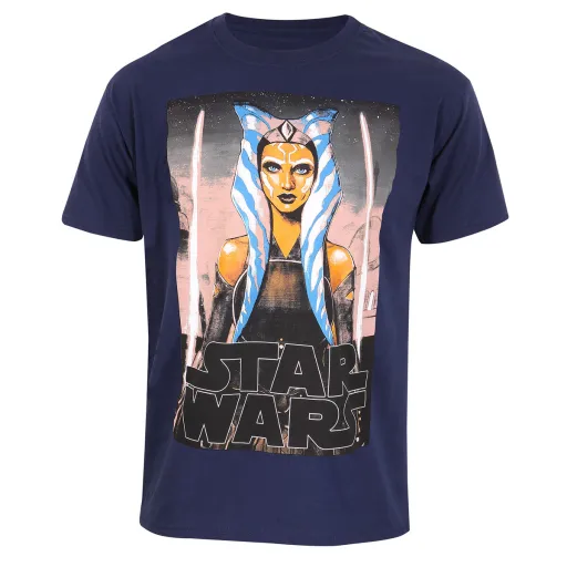 Camisola de Manga Curta Star Wars White Blades Azul Unissexo