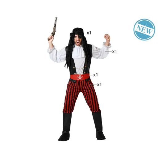 Fantasia para Adultos Pirata Homem Talla XS/S