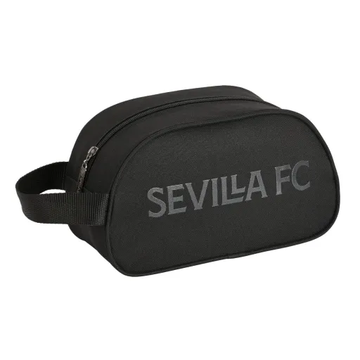 Nécessaire Escolar Sevilla Fútbol Club Teen Preto 26 x 15 x 12 cm