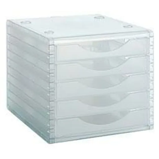 Arquivador Modular Archivo 2000 ArchivoTec 5 Gavetas Transparente 34 x 27 x 26 cm