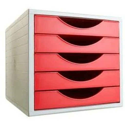 Arquivador Modular Archivo 2000 ArchivoTec Serie 4000 5 Gavetas Din A4 Vermelho 34 x 27 x 26 cm