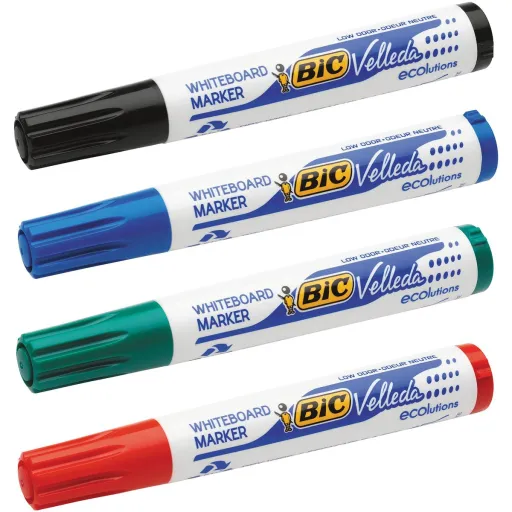 Marcador para Quadro Bic Velleda 4 Unidades Branco (5 Peças) (4 Unidades)