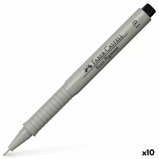 Rotuladores Faber-Castell Ecco Pigment 0,1 mm Preto (10 Unidades)