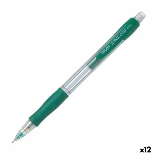 Porta-Minas Pilot Super Grip Verde 0,5 mm (12 Unidades)