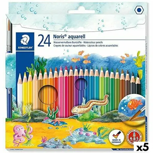 Lápiz de Cor Aquarela Staedtler Noris Multicolor (5 Unidades)