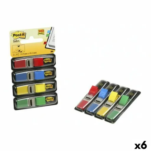 Conjunto de Notas Adesivas Post-it 683-4 Multicolor 12 x 43,1 mm (6 Unidades)