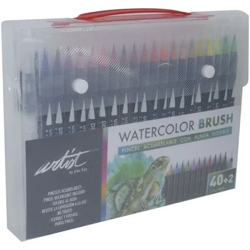 Conjunto de Canetas de Feltro Alex Bog Deluxe Brush Acuarelable Multicolor