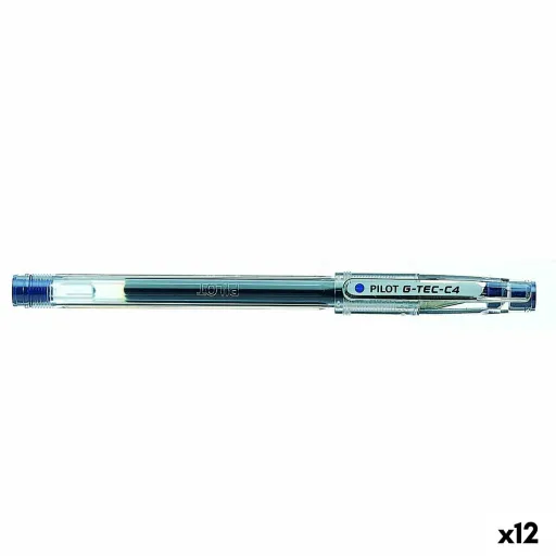 Esferográfica de Gel Pilot G-TEC C4 Azul 0,2 mm (12 Unidades)