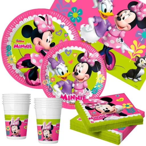 Conjunto Artigos de Festa Minnie Mouse Happy Deluxe 89 Peças 16