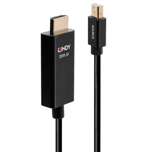 Adaptador Mini DisplayPort para HDMI LINDY 40920 Preto 50 cm