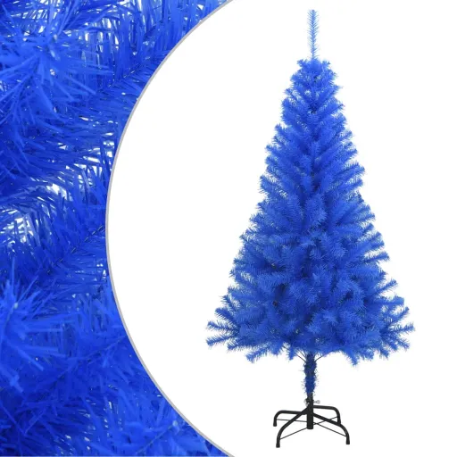 Árvore de Natal Artificial com Suporte 120 cm PVC Azul