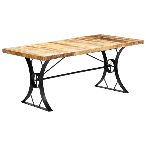 Mesa de Jantar Madeira de Mangueira Maciça 180x90x76 cm