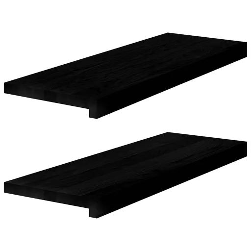 Soleiras da Janela   70x25x2 cm Carvalho Castanho-Escuro (2 pcs)