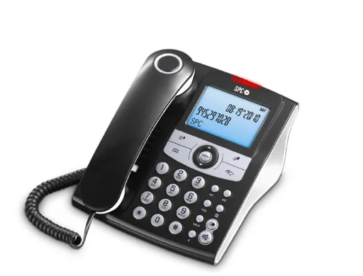 Telefone Spc Secretaria/Parede Elegance Ecra 2,9\" Retroiluminado com Remarcacao 8 Niveis Volume Opcao Mute 70 Memorias d