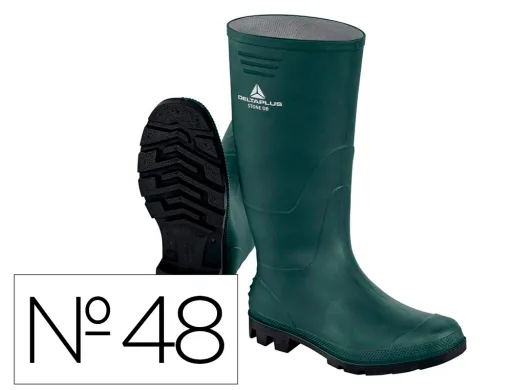 Botas Deltaplus de Seguranca Stone Pvc Verde Sola de Pitoes Tamanho 48