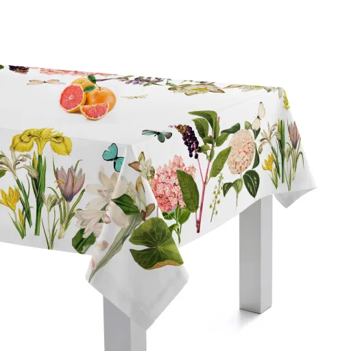 Toalha de Mesa HappyFriday Spring Time Multicolor 150 x 150 cm