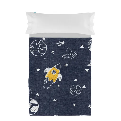 Conjunto de Lençóis HappyFriday Mr Fox Starspace Multicolor Solteiro 2 Peças