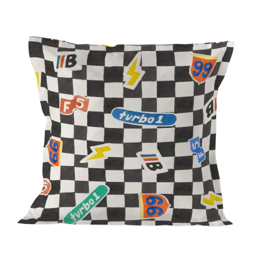 Capa de Almofada HappyFriday Baleno Teen Racer Multicolor 60 x 60 cm