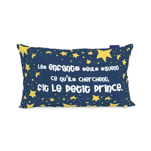 Capa de Travesseiro HappyFriday Le Petit Prince Son Avion Multicolor 50 x 30 cm