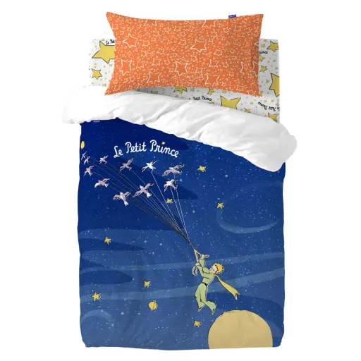 Conjunto de Capa de Edredom HappyFriday Le Petit Prince Migration Multicolor Berço de Bebé 2 Peças