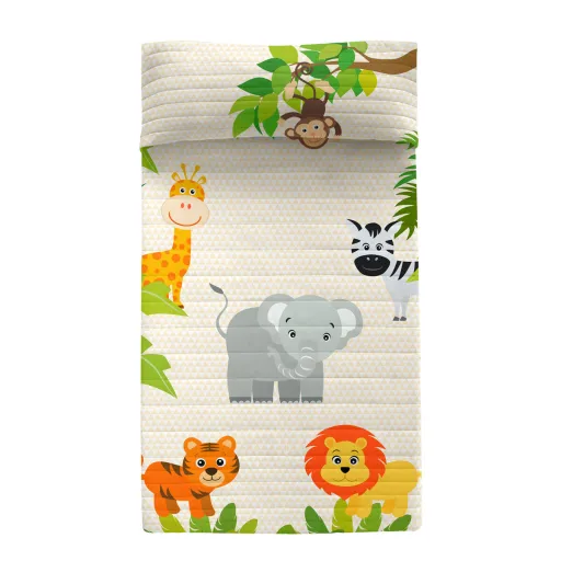 Colcha HappyFriday Mr Fox Multicolor 180 x 260 cm Animais