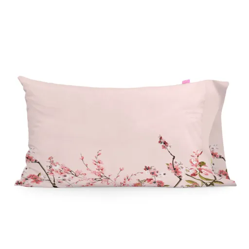 Capa de Almofada HappyFriday Chinoiserie Rose Multicolor 50 x 75 cm (2 Unidades)